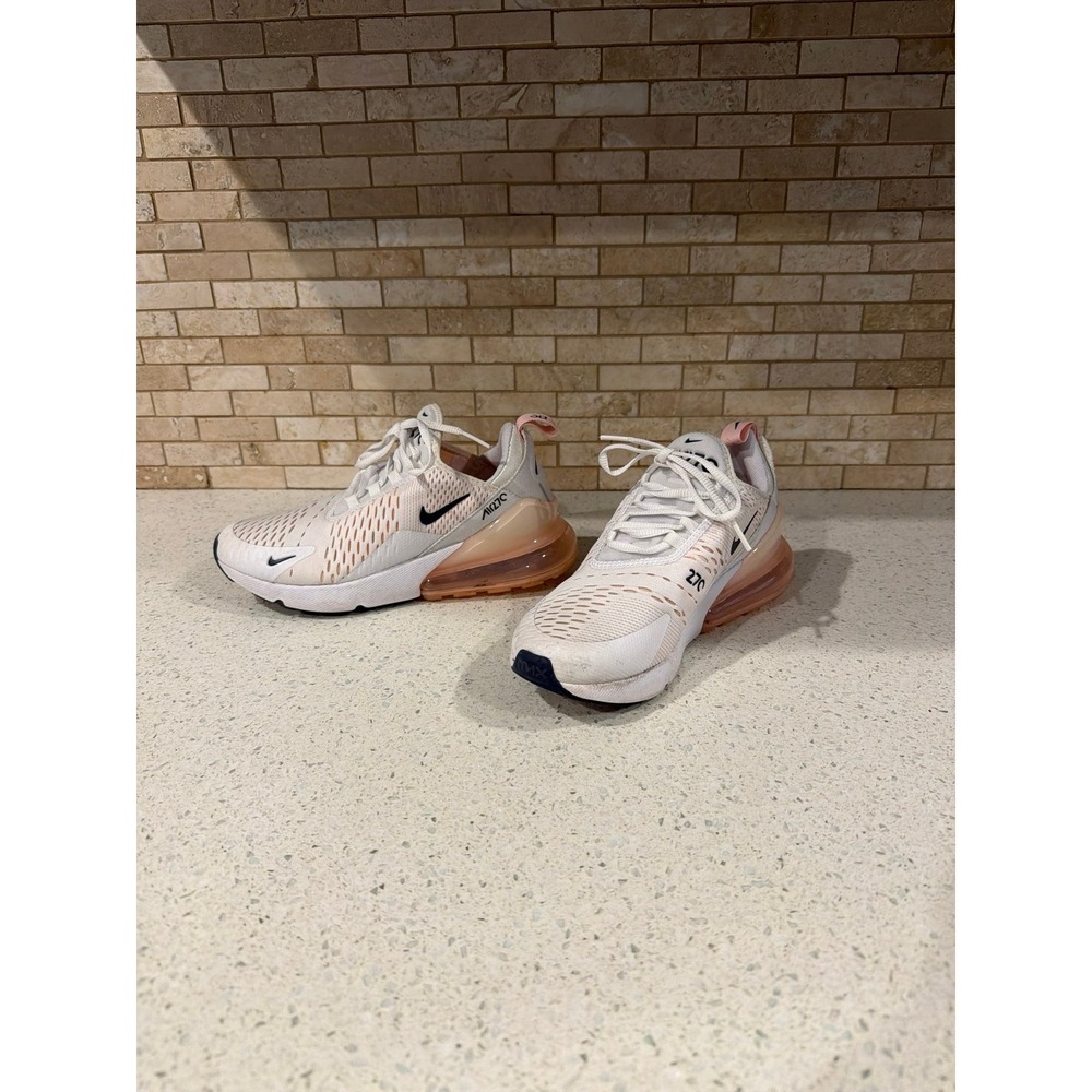 Nike Air Max 270 Womens 6.5 Pink White Sneakers